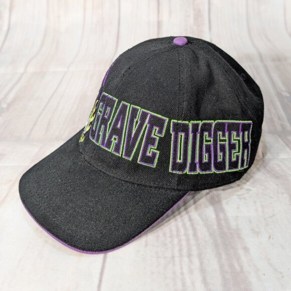 Monster Jam Grave Digger Truck Vintage Embroidered Snapback Hat Cap - Picture 2 of 7